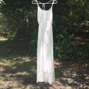 Motherhood Maternity Lace Hem Maxi Dress